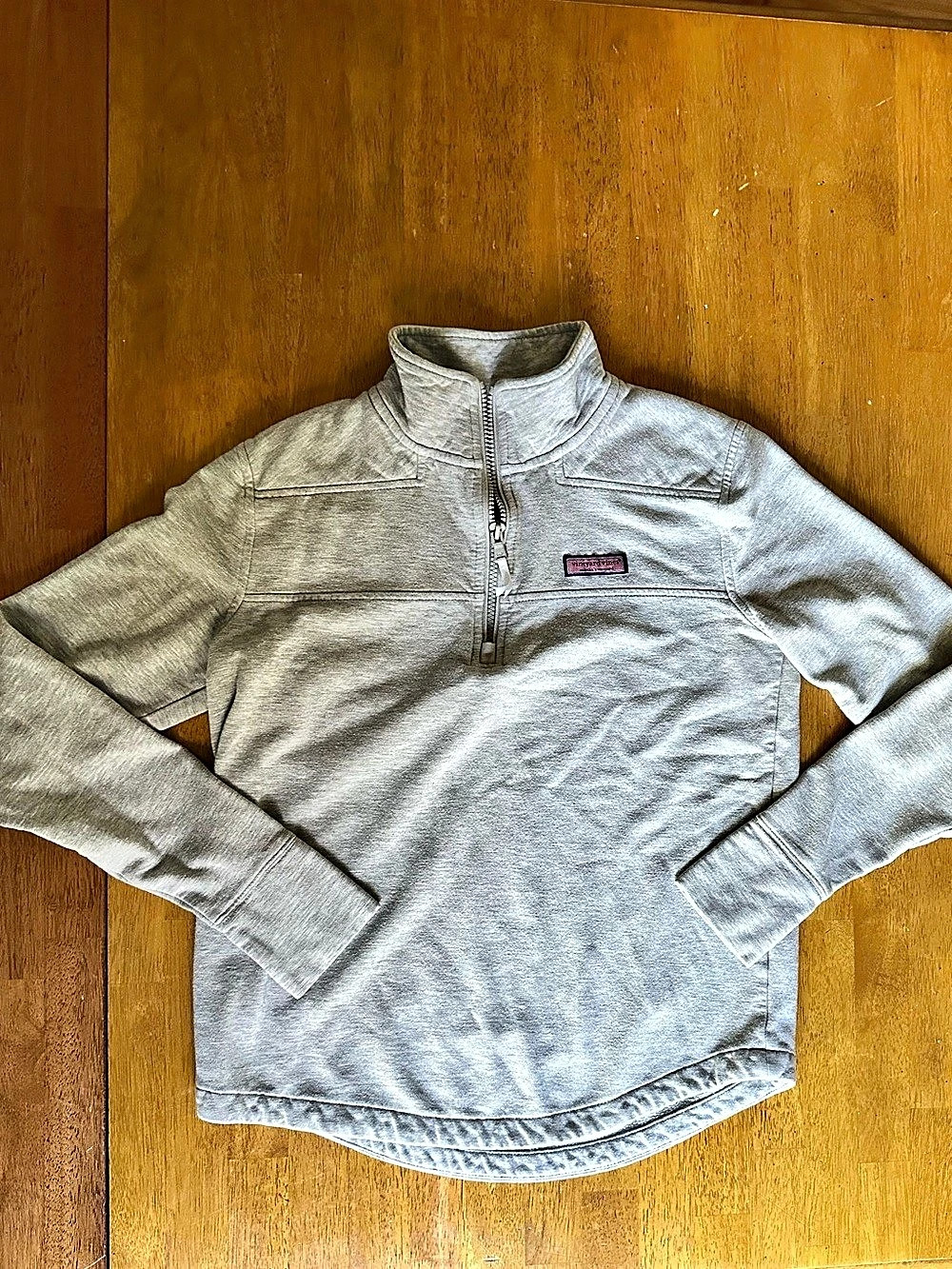 Vineyard Vines The Shep Shirt Quarter-Zip Gray Medium
